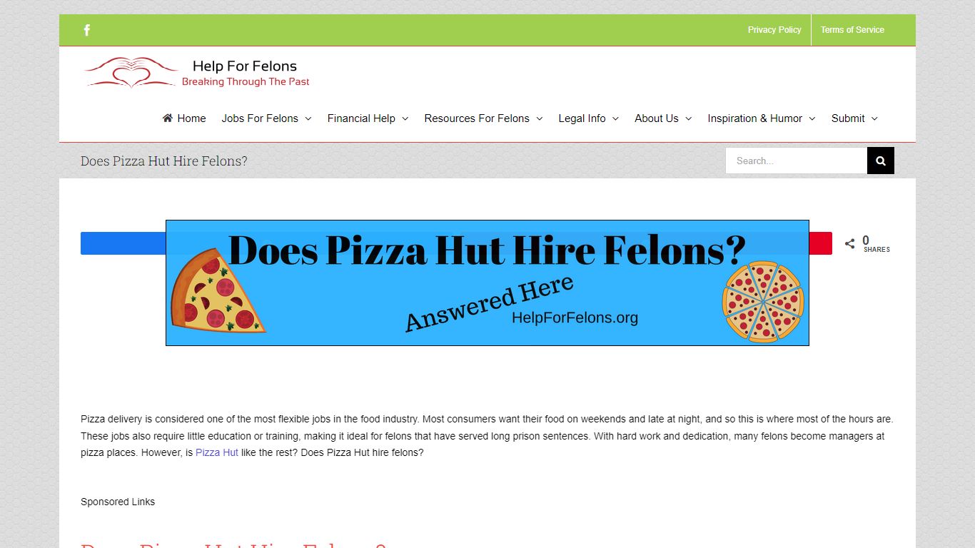 Does Pizza Hut Hire Felons? | Answer Updated | Help For Felons
