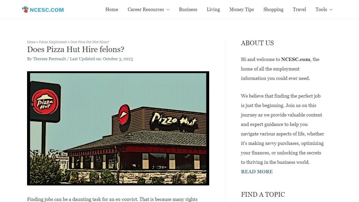 Does Pizza Hut Hire felons? - (Get Hired) - Felons Jobs - NCESC